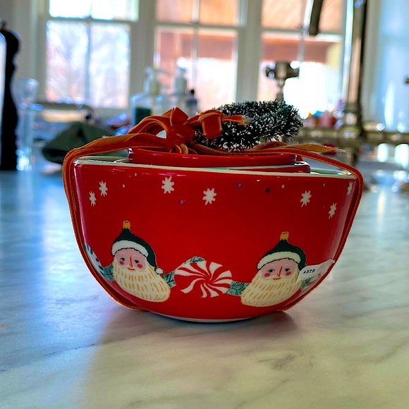 Anthropologie George Viv Christmas Measuring Cups NEW for